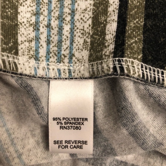 C Est.1946 maxi casual skirt M summer striped stretchy colourful elastic fabric - Picture 7 of 9